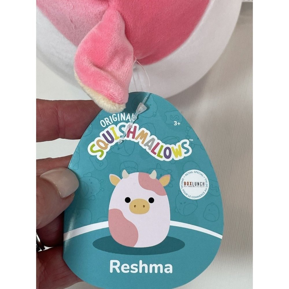 Squishmallow 8” Inch Reshma the Pink Cow Box Lunch Exclusive Plush Toy - Picture 9 of 14